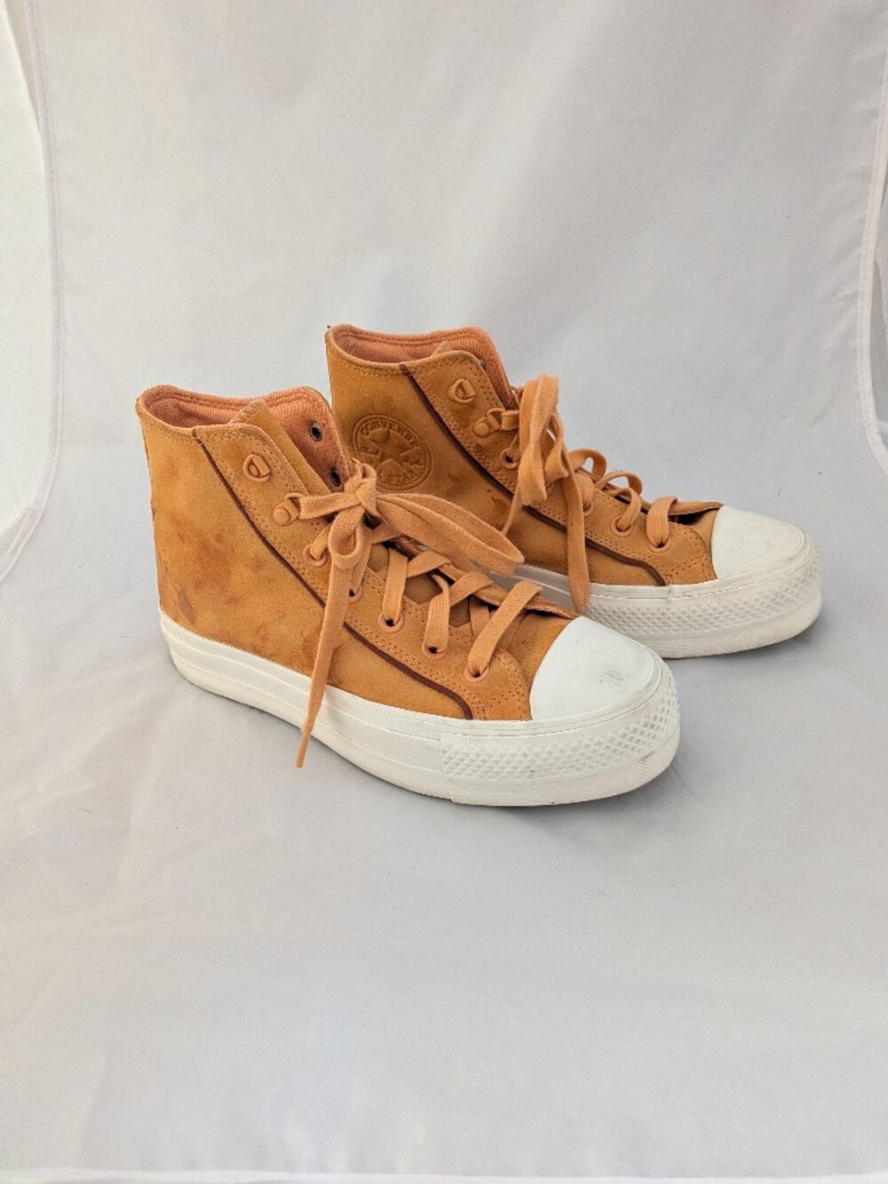 Converse Chuck Taylor All Star Lift Platform Suede Shoes Womens 7.5